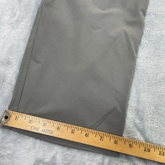 Eastern Mountain Sports Mens Pants Gray 32x32 Hiking Stretch Nylon Flat Front - Picture 6 of 16